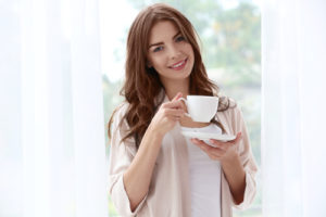 flu medicine drinking tea