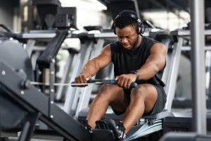 how many calories does rowing burn gym